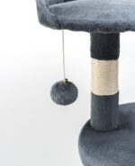 lionto Котешка катерушка с пещера и много сизал, 4 нива, 112 см, Сиво - Image 5