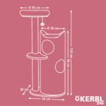 Kerbl Котешка катерушка Tiana - сив, 73,5 см x 45 см x 130 см - Image 5