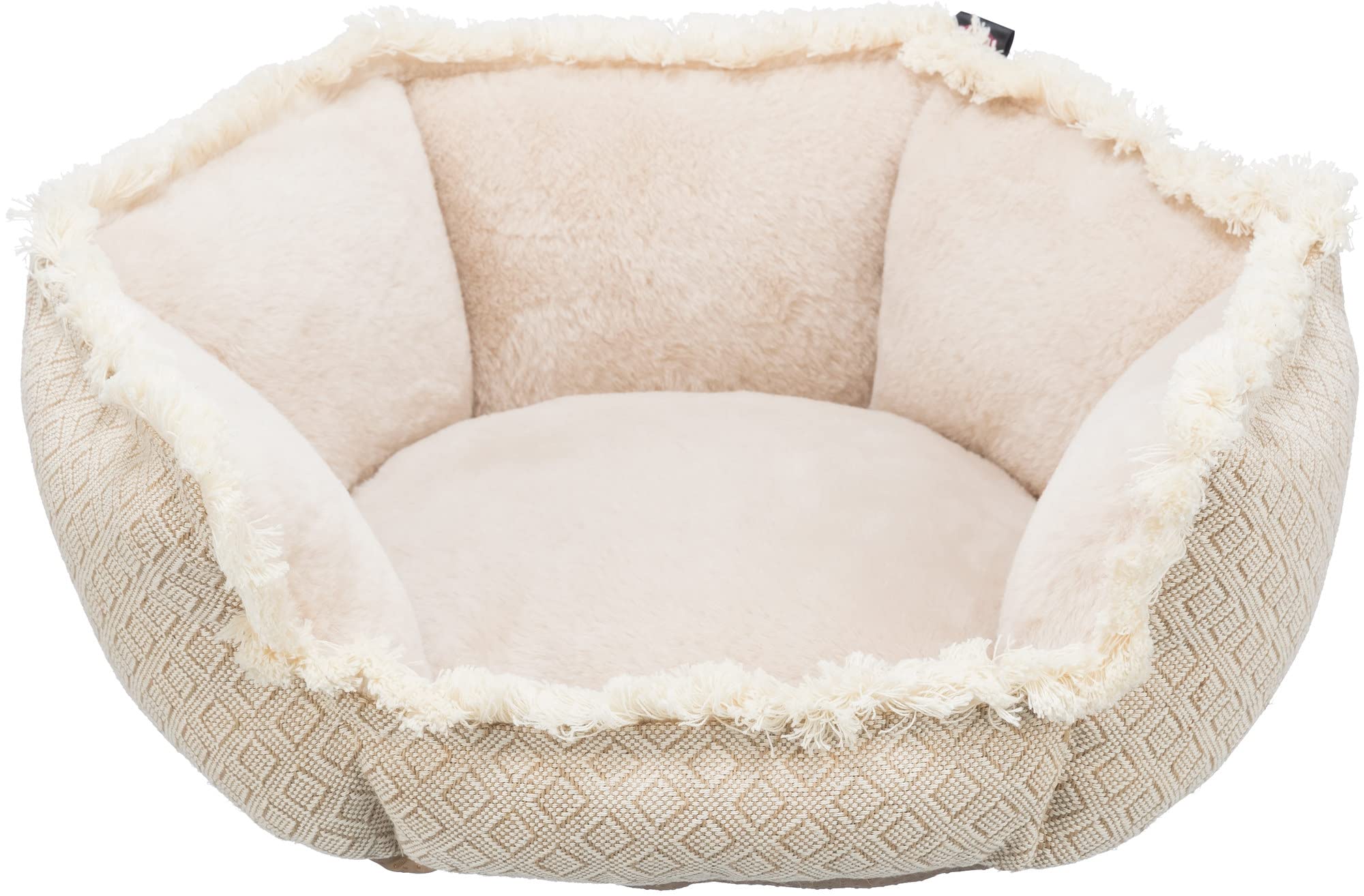 716U9EiV-9L.jpg TRIXIE Легло за кучета Boho, меко и пране, 80 x 80 см, бежово - Image 1