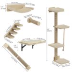 YITAHOME стенен комплект за катерене за котки, 7 части - Image 4