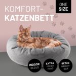 Lumaland Komfort легло за котки Cord, Ø 60 см, с ръб 15 см - Image 2