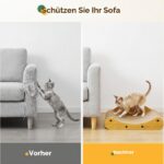 Gimars картонена драскалка и лежанка за котки във формата на диван - Image 5
