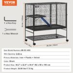 VEVOR Метална двуетажна клетка за малки животни, 92 × 58 × 100 см - Image 7