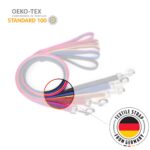 IDC Color & Gray гумиран повод, 20 мм × 10 м, черен/сив - Image 7