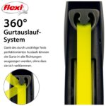 flexi Giant L автоматичен повод за кучета, 8 м, черен/неон жълт - Image 4