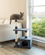 lionto котешка катерушка с къщичка, 3 нива, 85 см - Image 2