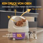 PetPivot Самопочистваща се тоалетна за котки с отворен дизайн - 12 части, L - Image 5