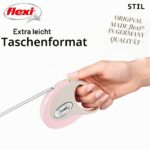 Flexi автоматичен повод за кучета, 3 м, малък, розов - Image 5
