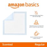 Amazon Basics Памучни пелени за кучета, 100 броя, 56 x 56 см, Сини/Бели - Image 2