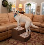 Pet Gear Easy Step II Широка стълба за малки домашни любимци, шоколадовокафява - Image 2