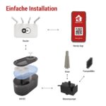 EMOS - GoSmart фонтан за котки и кучета 2,6 л с филтрационна система с App - сив - Image 2