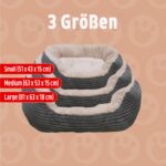 Rosewood Легло за кучета Jumbo Cord 63 x 53 x 15 см Овално с Плюш - Image 6