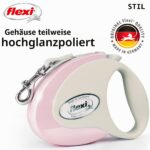 Flexi автоматичен повод за кучета, 3 м, малък, розов - Image 3
