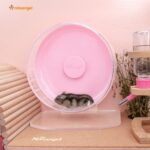 Niteangel Тренировъчно колело за хамстери с регулируема стойка S, Розово - Image 2