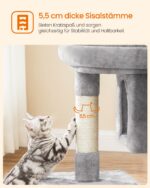 Feandrea Котешка катерушка, 79,6 см, за котки до 7 кг, 2 къщички - Image 5