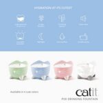 Catit PIXI фонтан за котки с тристепенна филтрация, бял, 2 л - Image 2