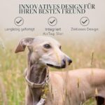 Nina Woof Cupertino нашийник от веганска кожа с държач за тракер - Image 8