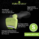 FURminator deShedding четка за премахване на подкосъм за малки дългокосмести кучета, S - Image 4