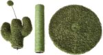 Amazon Basics Котешка катерушка с драскалка, кактус, 1 стълб, 65 см, зелено - Image 4