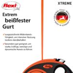 flexi Xtreme L автоматичен повод, 8 м, черен/оранжев - Image 3
