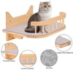 Catit стенен рафт за котки с хамаци и 3 стъпала - естествен цвят, 52 x 36 см - Image 3