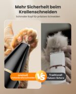 oneisall Тример за лапи за кучета и котки с 2 ножа, водоустойчив - Image 4