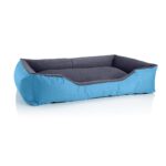 BedDog Легло за кучета Teddy, от Cordura и микрофибър, XXL, сиво-синьо