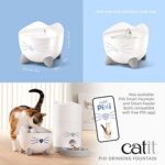 Catit PIXI фонтан за котки с тристепенна филтрация, бял, 2 л - Image 6