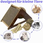 Niwaes Картонена драскалка за зайци с играчка 2 в 1 - Image 8