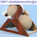 Niwaes Картонена драскалка за зайци с играчка 2 в 1 - Image 4
