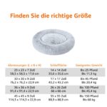 Amazon Basics Легло за кучета, Донат, Изкуствена вълна, 91 см, Сиво - Image 4