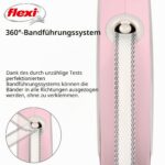 Flexi автоматичен повод за кучета, 3 м, малък, розов - Image 4