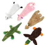 Best Pet Supplies Играчка за кучета 2 в 1 без шум с мек плат, голяма