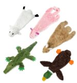 Best Pet Supplies Играчка за кучета 2 в 1 без шум с мек плат, голяма