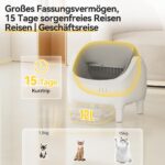 JUMMICO Автоматичен котешка тоалетна, XXL, 12 л, за 15 кг котки - Image 4