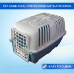 Lanco – Транспортна кутия за малки кучета и котки 47x31x32 см бяла и синя - Image 5