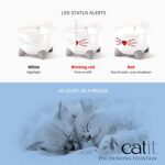 Catit PIXI фонтан за котки с тристепенна филтрация, бял, 2 л - Image 5