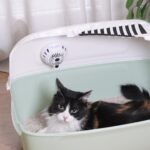 Ferplast Дезодоризатор за котешка тоалетна GENICAIR с движение и USB - Бял, малък - Image 2