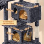 Yaheetech котешка катерушка с драскалка и кошница - Image 6
