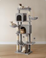 Feandrea Голяма котешка катерушка, 174 см, XL, с 2 къщички, 2 легла - Image 3