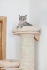 Kerbl Dolomit Tower котешка катерушка — Ø38 см, височина 187 см, бежова, 5746303 - Image 7