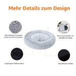 Amazon Basics Легло за кучета, Донат, Изкуствена вълна, 91 см, Сиво - Image 2