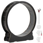 VEVOR Котешко колело, 118 см, дървено за котки до 13,6 кг, черно - Черен, 52 x 13,3 x 55,7 инча / 1320 x 338 x 1415 мм - Image 9