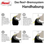 flexi Giant L автоматичен повод за кучета, 8 м, черен/неон жълт - Image 7