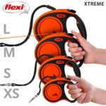 flexi Xtreme L автоматичен повод, 8 м, черен/оранжев - Image 7