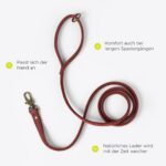 Peluvio Regent кожен повод за куче 1,7 м, размер L, 2,5 см широк - Image 4