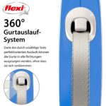 flexi Comfort Plus автоматичен повод за кучета, 8 м, синьо - Image 3
