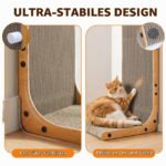Gimars 2 броя котешки драскалки 58 см L-форма, от картон и дърво - Image 7