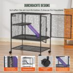VEVOR Метална двуетажна клетка за малки животни, 92 × 58 × 100 см - Image 6
