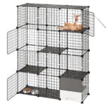 VEVOR Четириетажна клетка за котки, 104,1 × 35,5 × 139,7 см
